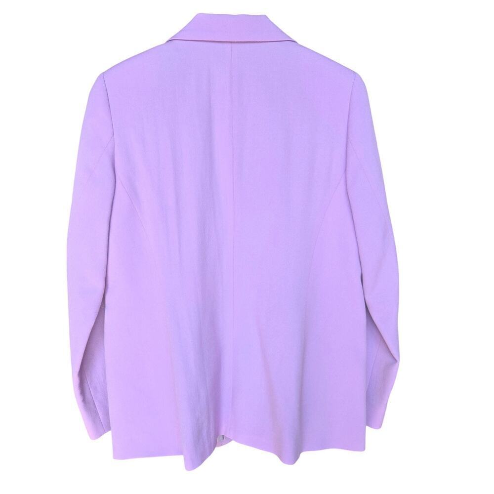 PENDLETON Women Vintage Wool Blazer Silk Knit Top Set L Old Money Pastel Preppy - Picture 2 of 12